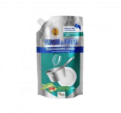 Засіб для миття посуду Wash & Free Екстракт алое віра і лісової суниці 724670 500 мл Київ