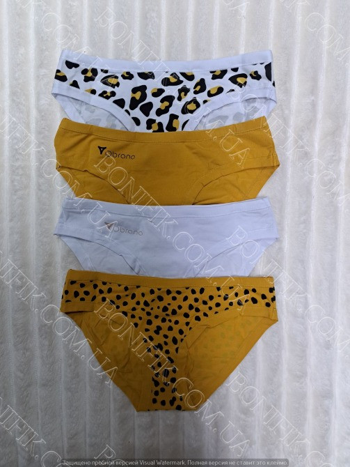 Женские цветные трусики-слип (4 шт./уп.) "Obrana" (арт. 200-30/16) Кривий Ріг - зображення 3