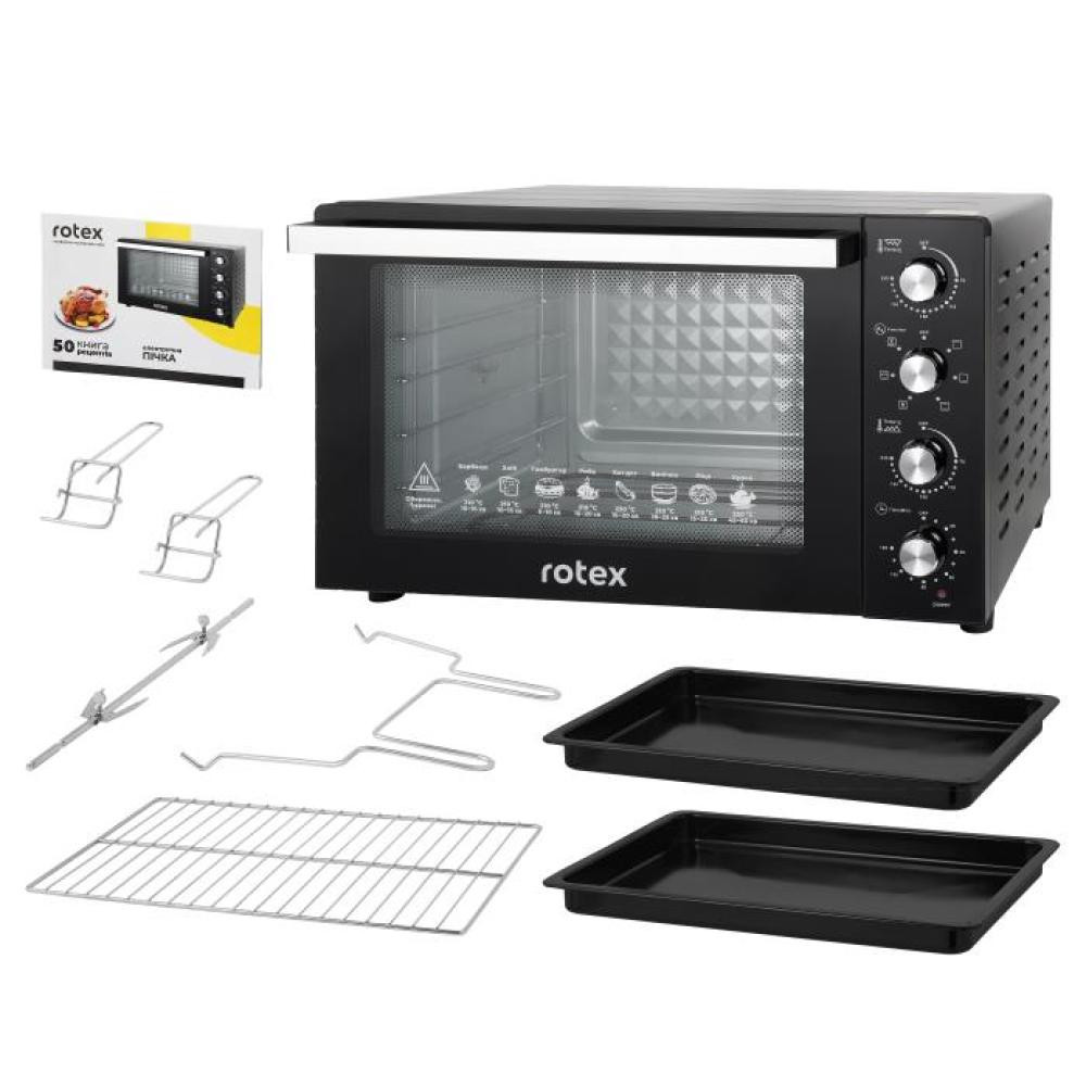 Печь электрическая Rotex ROT855-B2G 80 л черная Київ - зображення 2