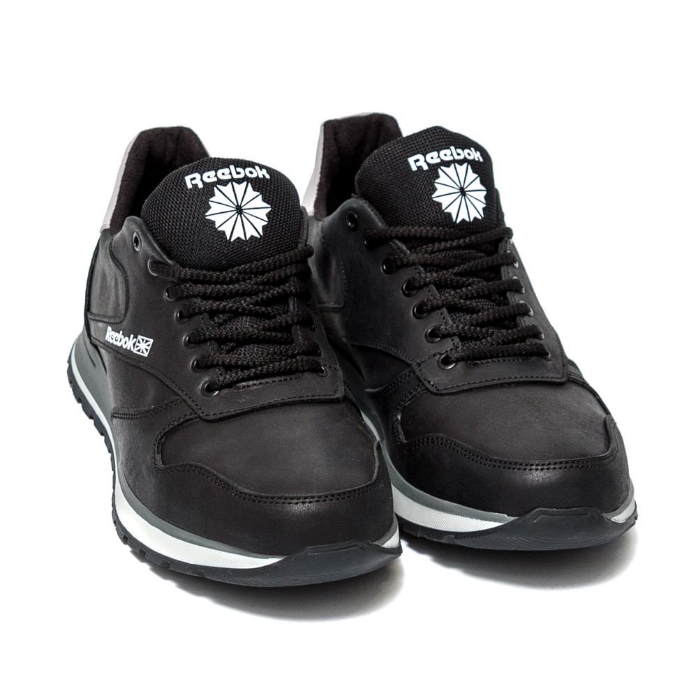 Мужские кожаные кроссовки  Rbk Classic Leather  Black Київ - зображення 3