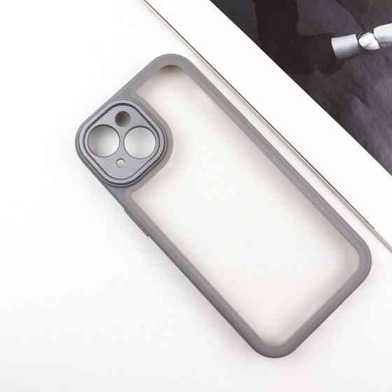 TPU чехол Transparent + Colour 1,5mm для Apple iPhone 15 (6.1") Херсон