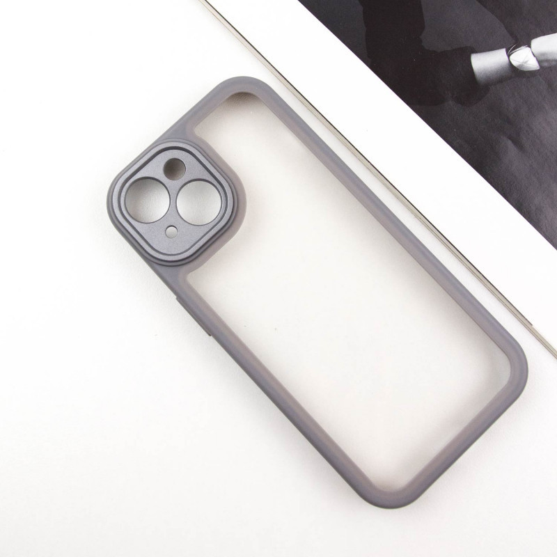 TPU чехол Transparent + Colour 1,5mm для Apple iPhone 15 (6.1") Херсон - изображение 2