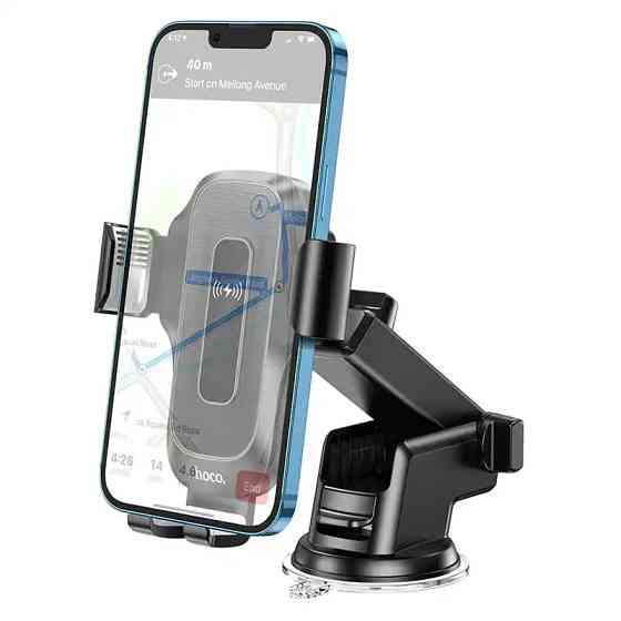 Автодержатель с БЗУ Hoco HW3 Wise 15W (center console) Херсон