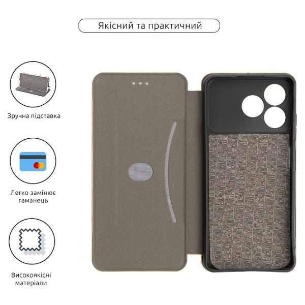 Чохол-книжка ArmorStandart G-Case для ZTE Blade A36 4G Gold (ARM89030) Харьков - изображение 3