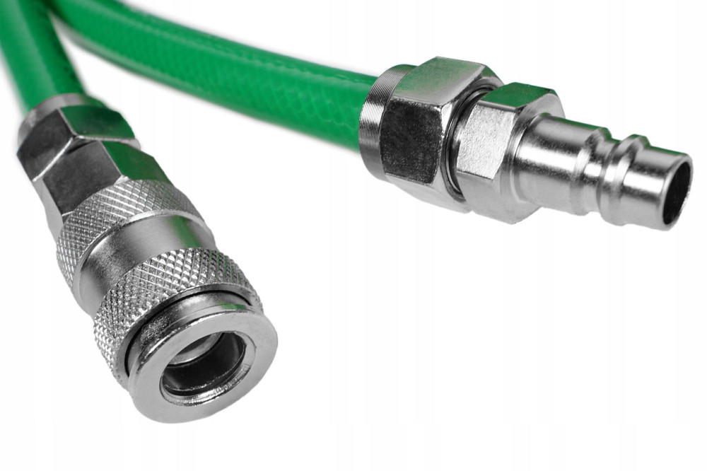 Шланг спиральный полиуретановый 8*12мм 15м с быстросъемными соединениями TOPTUL KHLC0815E Харків - зображення 6