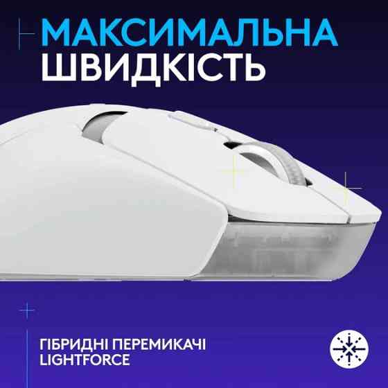 Мышь компьютерная безпроводная Logitech G309 LIGHTSPEED White L910-007207 белая Киев