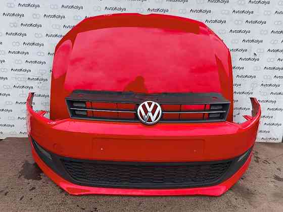 Ноускат бампер передний + капот VW Polo 2009-2016 (6R0807221R) Ковель