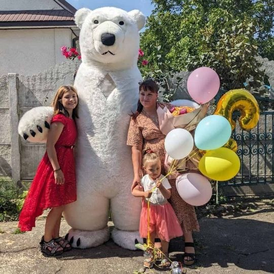 Белый медведь Житомир.Заказать мишку аниматора на день рождения. Житомир - изображение 3
