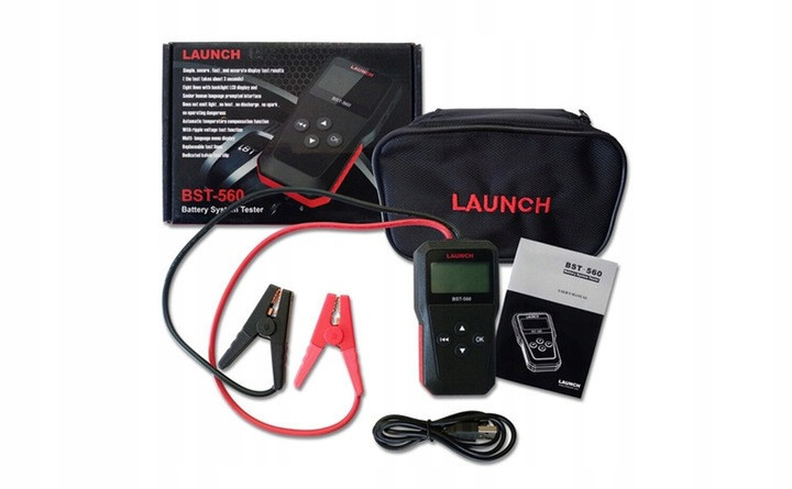 Цифровой тестер-измеритель для батарей и аккумуляторов с LCD-дисплеем 12 В LAUNCH BST-560 Харків - зображення 9