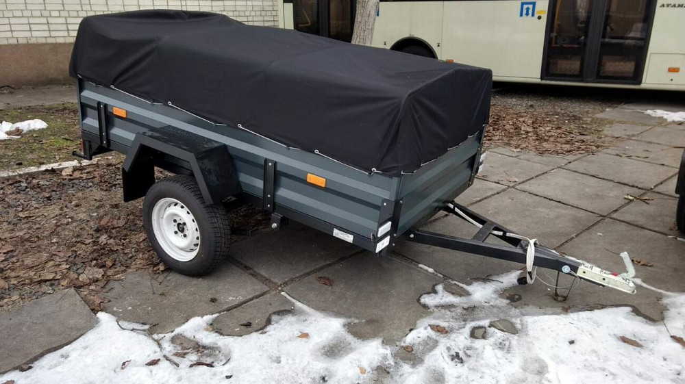 Тент на легковий причіп Креон 1.80 х 1,30 ПВХ Єврофура Баришівка - зображення 3