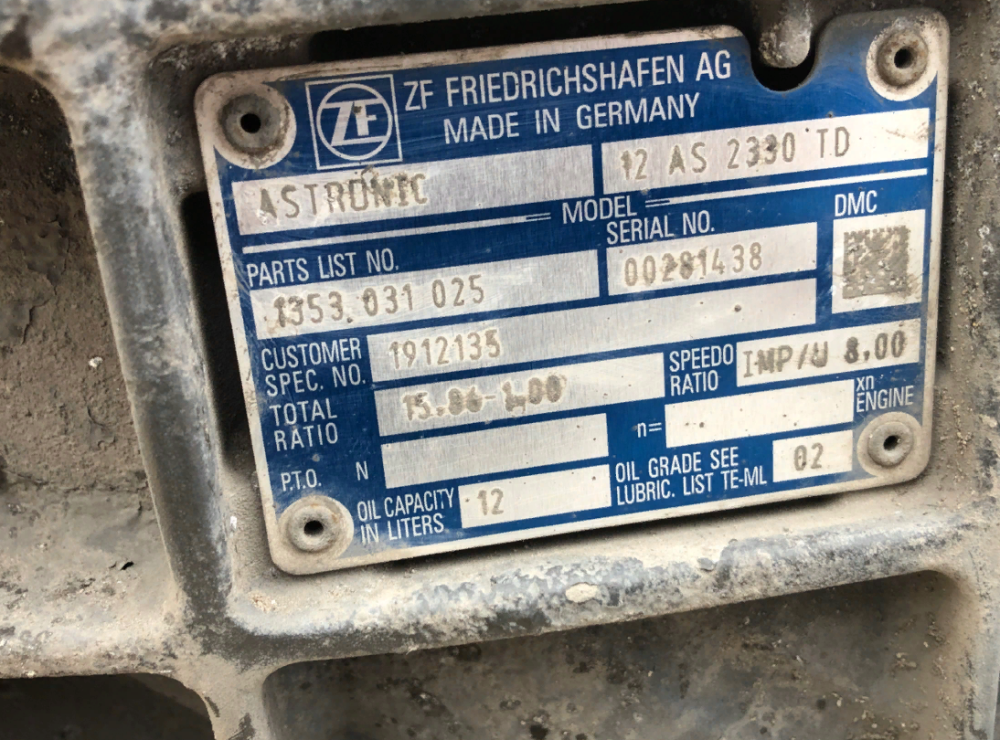 1912135 АКПП 12AS2330T DAF XF 106 Euro 6 Львов - изображение 3