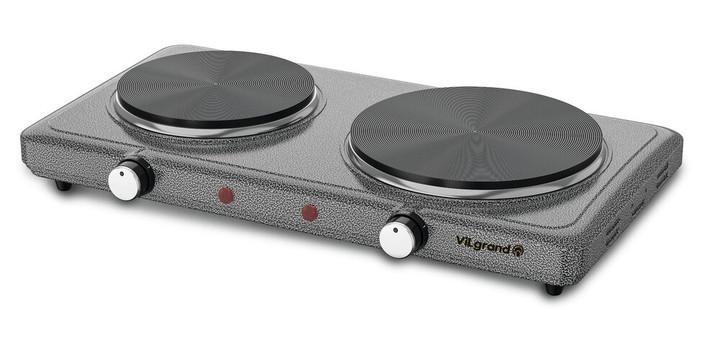 Электроплита Vilgrand VHP182F GRAY 2500 Вт серая Київ - зображення 1