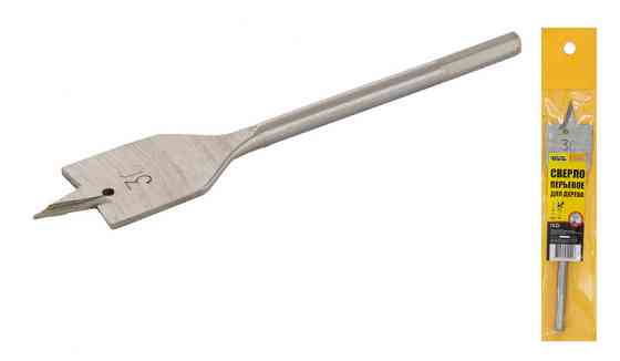 Сверло для дерева MASTERTOOL перьевое 30х152 мм 6-гранный хвостовик 12-0300 Харків