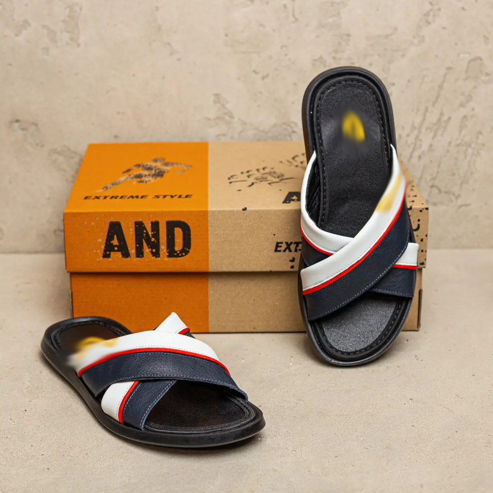 Мужские кожаные  летние шлепанцы-сланцы Київ - зображення 5