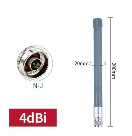Антенна 580-990/1360-2030/2740-3910MHz 4dBi, до 100W, 20 см, N-male Дніпро - зображення 1
