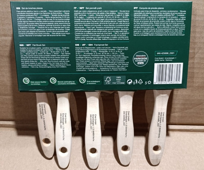 Набір 5 шт малярні пензлі Parkside Косів - зображення 5