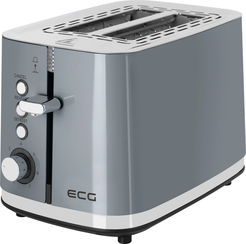 Тостер ECG ST 2766 Vintage Scuro 925 Вт серый Киев - изображение 8