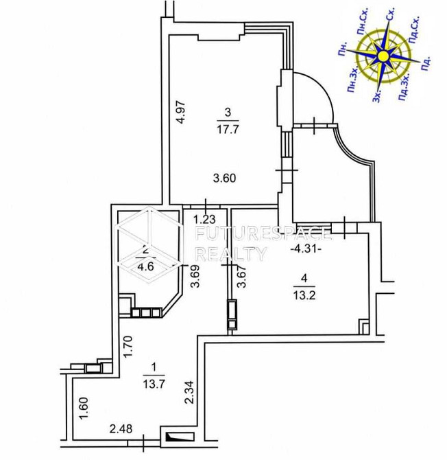 продажа 1-к квартира Киев, Печерский, 108400 $ Київ - зображення 5