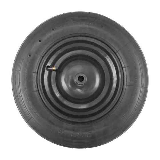 Колесо пневматическое с камерой MASTERTOOL PN 3.5х8 Ø 37 см металлический диск подшипник 79-9842 Харків