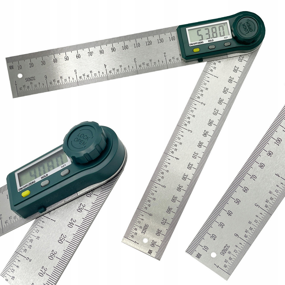 Электронный угломер с линейкой 200 мм PROTESTER 5423-200 Харків - зображення 2