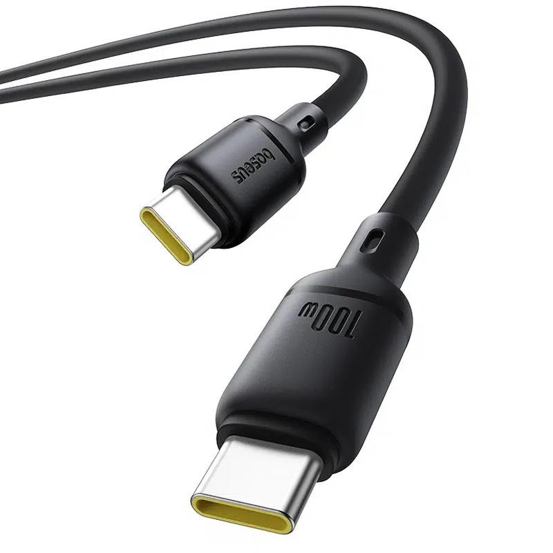 Дата кабель Baseus Silky Series OS Fast Charging Type-C to Type-C 100W (1m) (P10377704) Херсон - изображение 3