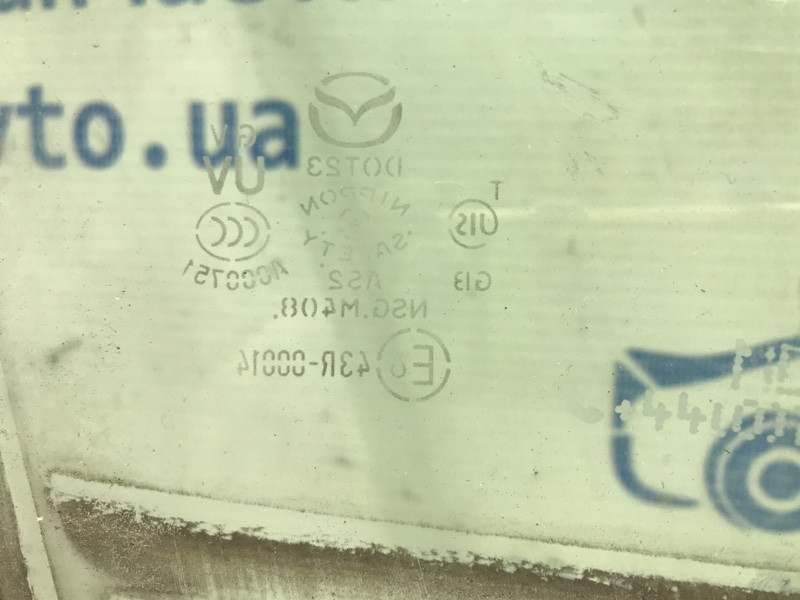 Стекло двери переднее правое Mazda 6 GJ 2.2 DIESEL 2012 (б/у) Київ - зображення 3