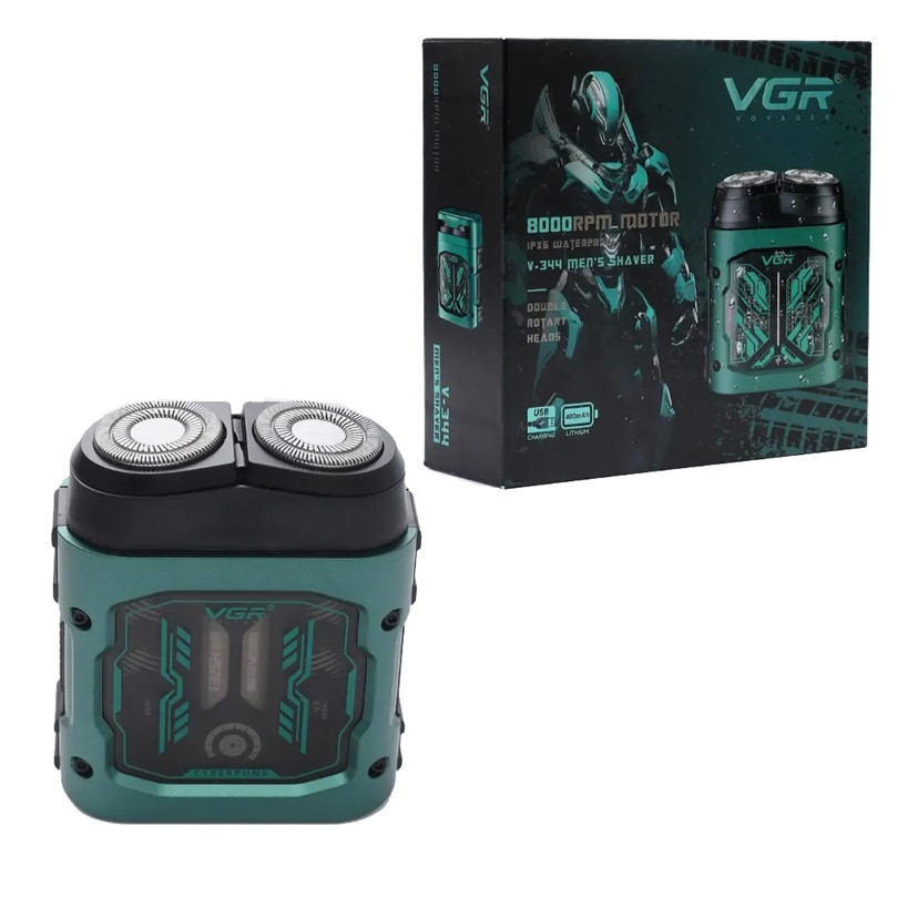 Электробритва VGR V-344 GREEN зеленая Київ - зображення 3