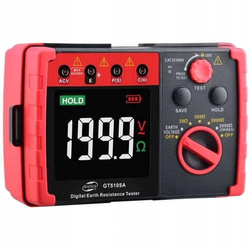 Тестер сопротивления заземления (0-2000 Ω) BENETECH GT5105A Харьков - изображение 2