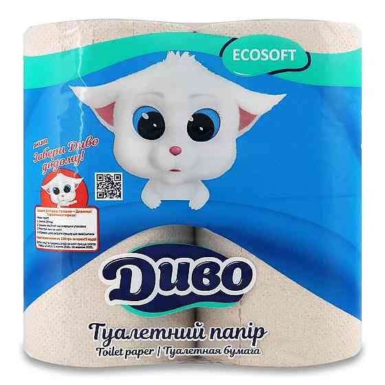 Туалетная бумага Диво 4шт Украина Київ