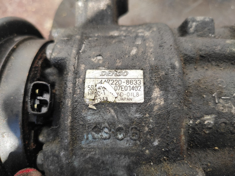 Компрессор кондиционера Fiat Doblo 1.6 бензин 2000-2005 (447220-8633) Ковель - зображення 4