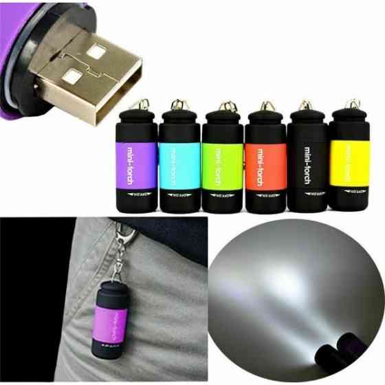 DM Світильник USB Mini Flashlight Portable з брелоком Red (Код товару:24769) Харків