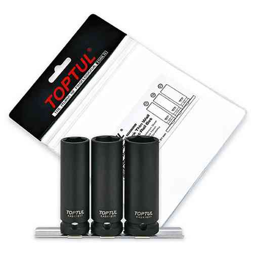 Тонкостенные ударные головки для шиномонтажа 1/2" 3ед. TOPTUL GDAG0301 Харьков