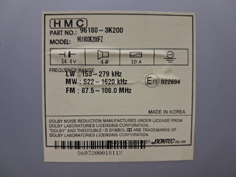 Магнитофон Hyundai Sonata NF 2.4 БЕНЗИН G4KC 2004 (б/у) Київ - зображення 5