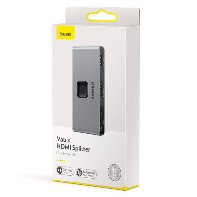 Переходник HUB Baseus Matrix HDMI Splitter (CAHUB-BC0G) Херсон - изображение 6