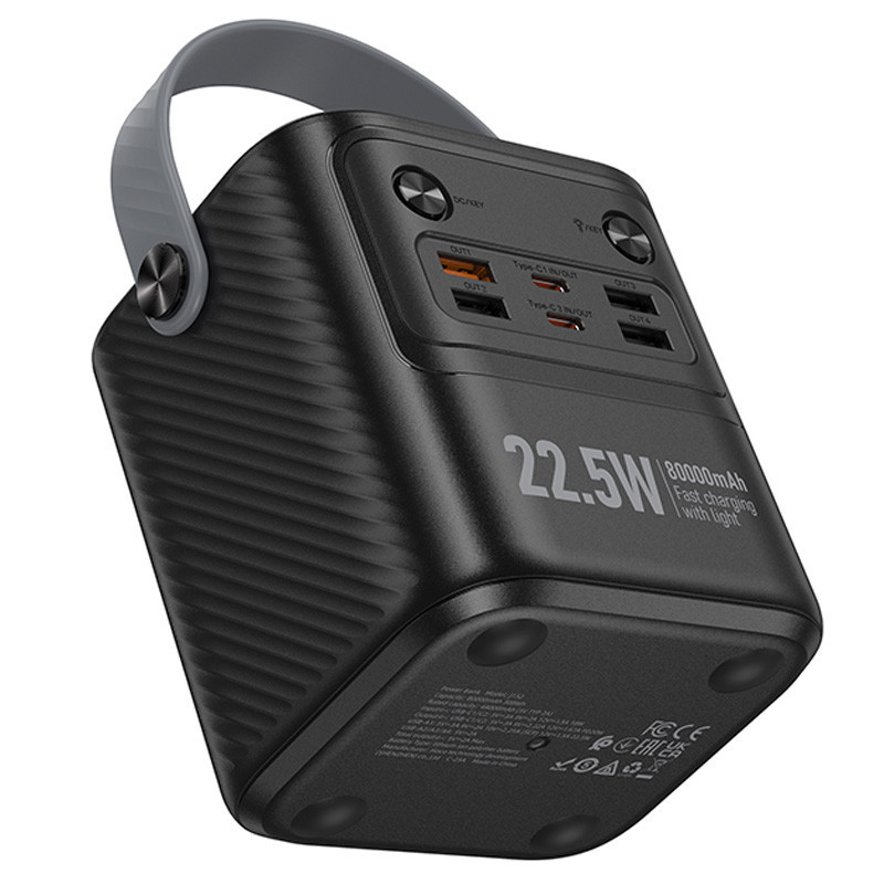 Портативное ЗУ Power Bank Hoco J152 Tough 22.5W+PD20W 80000 mAh Херсон - зображення 6