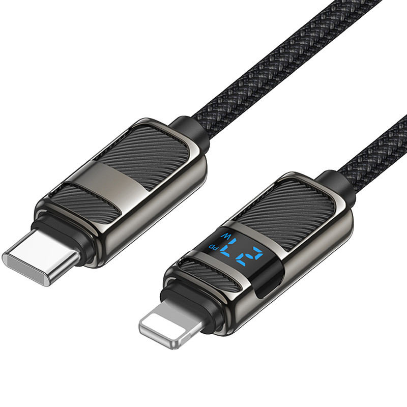 Уценка Дата кабель Hoco U137 Line with display Type-C to Lightning 27W (1.2m) Херсон - зображення 2