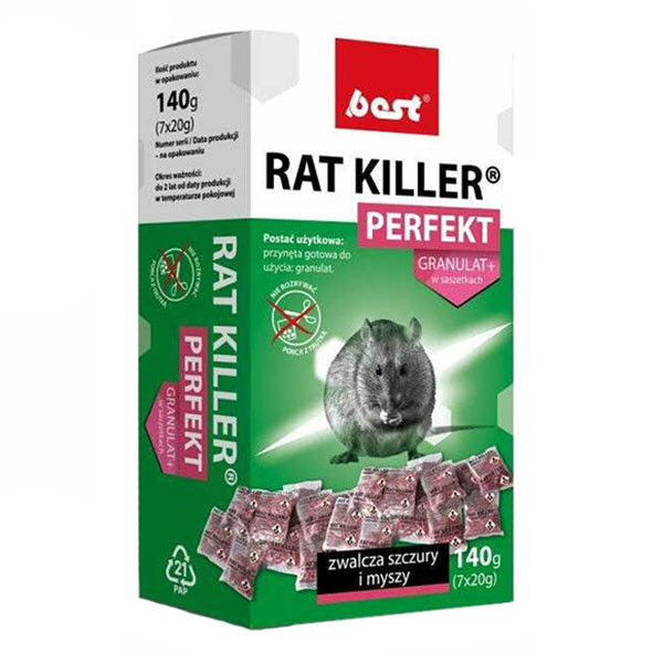 Мумифицирующее средство для грызунов Best RAT Killer Perfekt 140 г Одесса - изображение 1