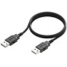 Кабель ColorWay USB to USB 2.0 (M/M) 1m Black (CW-CBUU071-BK) Харків
