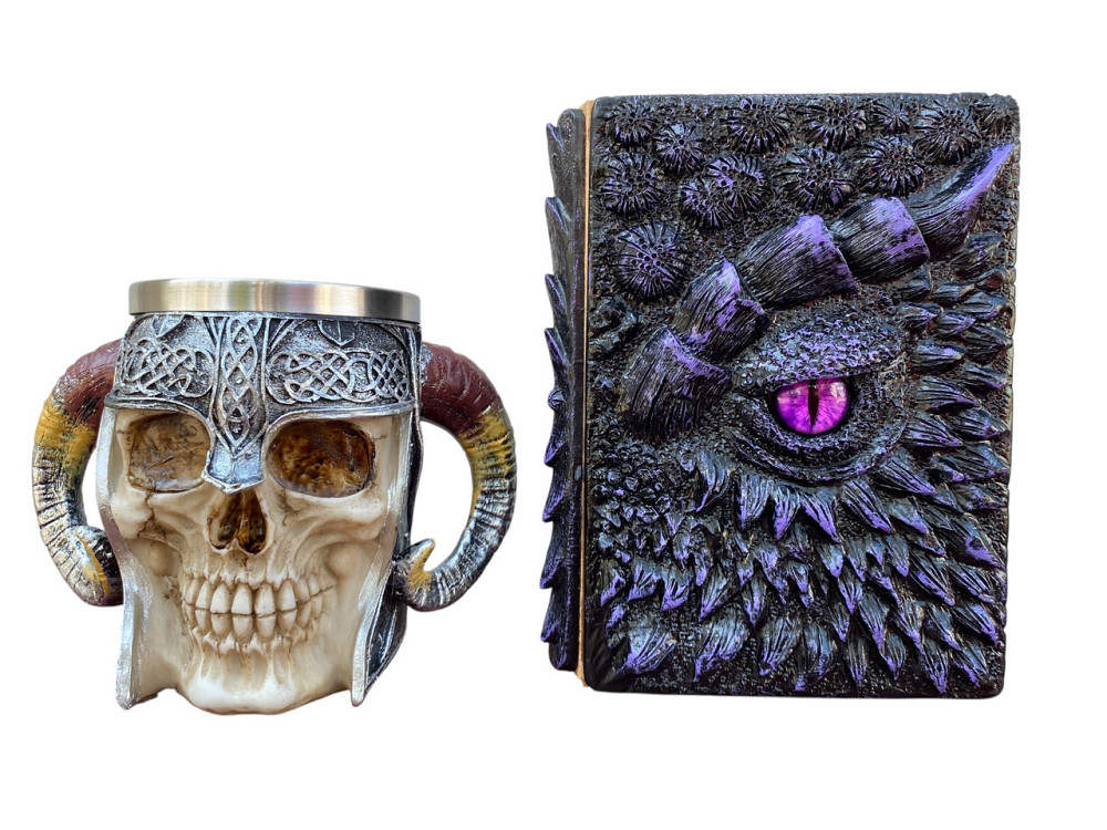 Подарочный набор Кружка 3D Рогатый Череп и Блокнот 3D «Око Иллюзий» Киев - изображение 1