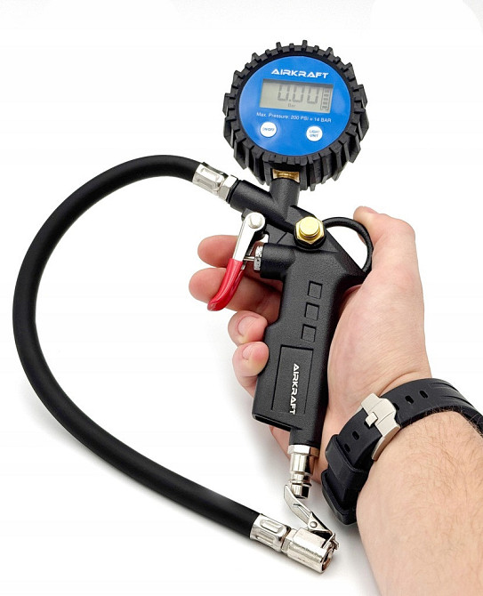 Пистолет для подкачки колес с цифровым манометром 14 бар AIRKRAFT STG-05D Харків - зображення 8