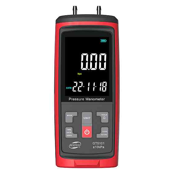 Дифманометр цифровой USB, ±10 кПа BENETECH GT5101-10KPA Харків