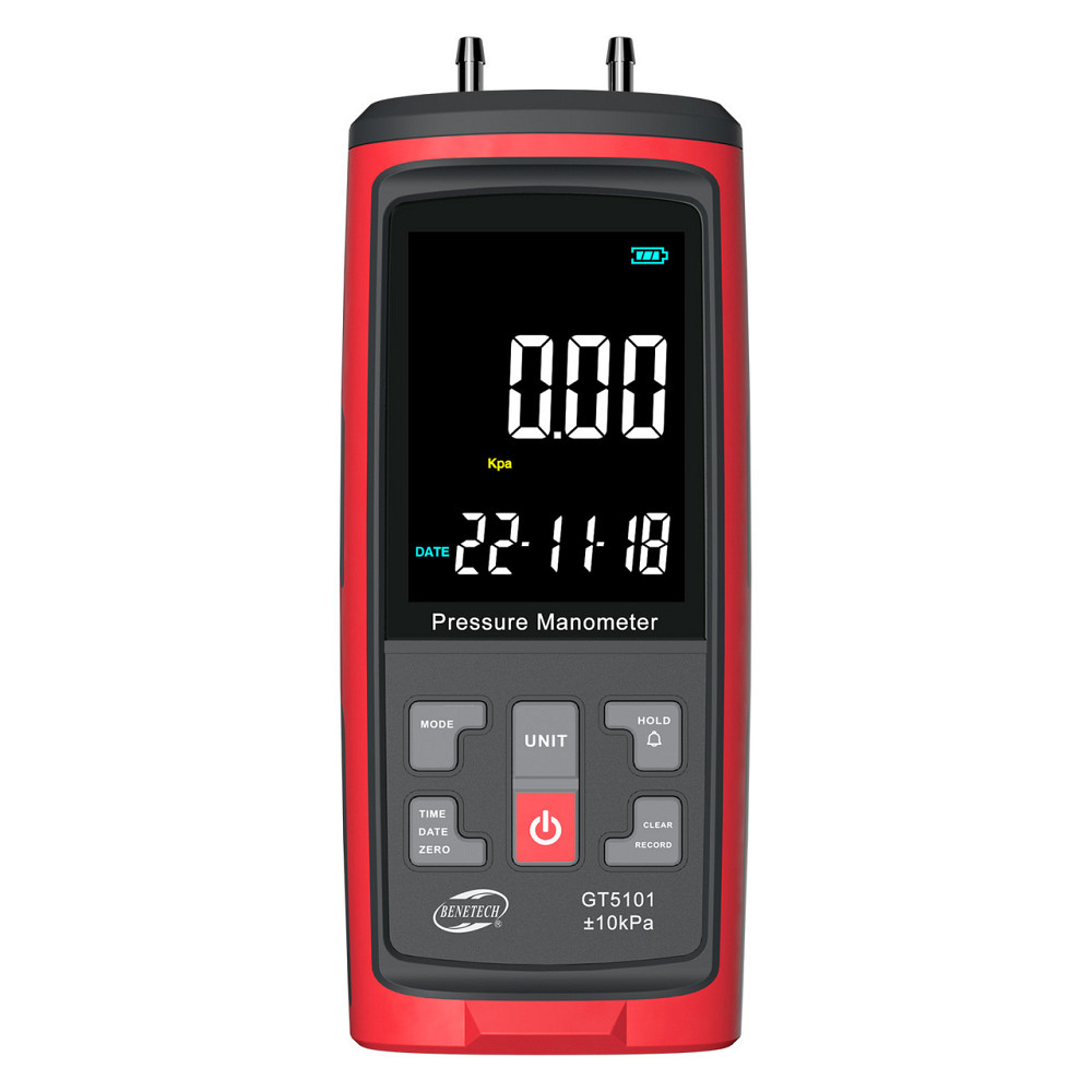 Дифманометр цифровой USB, ±10 кПа BENETECH GT5101-10KPA Харків - зображення 1