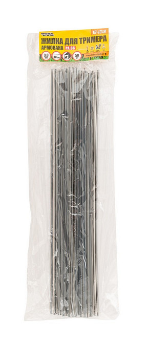 Леска для триммера MASTERTOOL КВАДРАТ АРМИРОВАННЫЙ в отрезках 30 см 3,00 мм набор 50 шт 19-1318 Харків - зображення 2