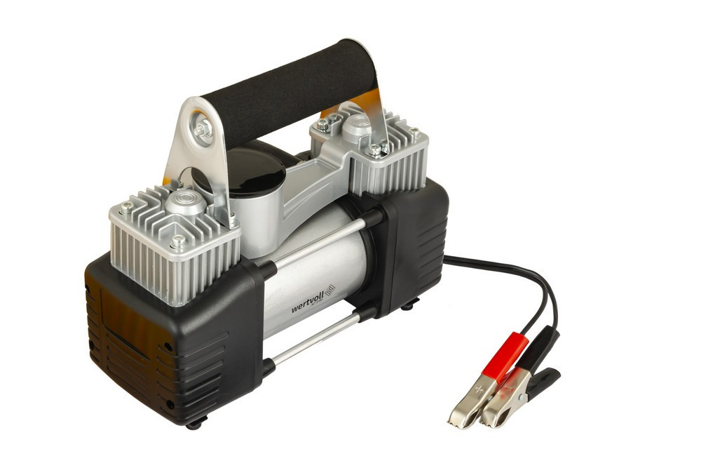Компрессор автомобильный двухпоршневой WERTVOLL 12 V 150 PSI 25 A 300 Вт 85 л/мин сумка AC-2185 Харків - зображення 1