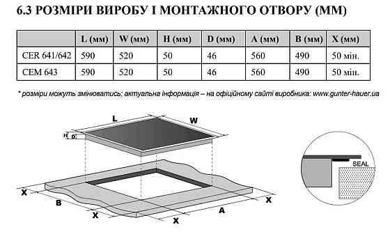 Варильна електрична поверхня GunterHunter робоча з тріщінкою 