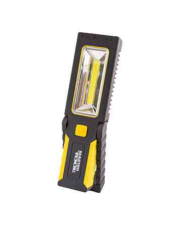 Фонарь магнитный с подвесом MASTERTOOL 220х54х28 мм 4xLED+COB LED 3xAAA ABS 94-0808 Харків