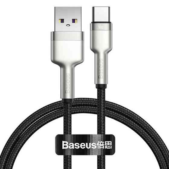 Дата кабель Baseus Cafule Metal Data USB to Type-C 66W (1m) (CAKF00010) Херсон