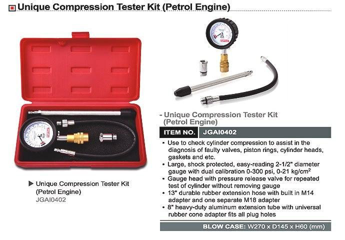 Компрессометр бензиновый TOPTUL со сменными наконечниками JGAI0402 Харьков - изображение 3