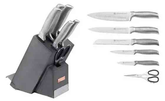 Набір ножів Edenberg EB-11023-Dark-grey 7 предметів темно-сірий Київ