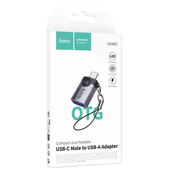 Переходник Hoco UA46C Type-C Male to USB Female USB3.0 Херсон
